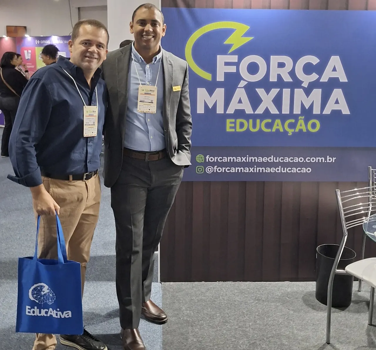 Potencer em evento com Força Máxima Educação